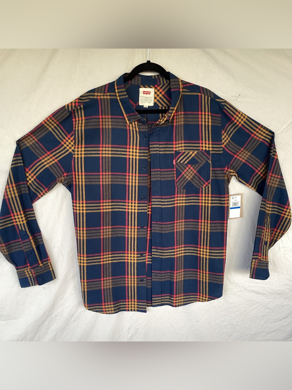 Levi’s plaid button down shirt flannel forber NWT
